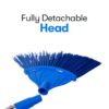 KLAP Cobweb Brush with Detachable Head Pack of 2 | Long Extendable Handle (4 Feet)| Jala Cleaning Wiper Brush | Spider for Indoor and Outdoor Web Cleaning