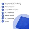 Klap Microfiber Basic Cleaning Cloth | Highly Absorbent Lint and Streak Free, Fast Drying | Soft & Scratch Free | Multipurpose Wash Cloth for Kitchen Complete Cleaning (Pack of 1, Blue)