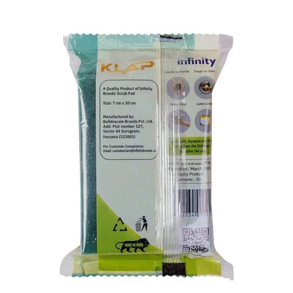 KLAP Glass Wiper combo with Scrub Pad Pack of 3 | Sharp Virgin Silicon Edge | Unbreakable Moulded Handle|Multipurpose Glass Wiper for Kitchen Platform & Windows