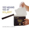 KLAP 2 PLY Napkin Paper Tissue | 100% Natural Virgin Paper | 100% Biodegradable | Highly Absorbent, Soft & Conveninet Food Contact Safe | 100 Sheet Per Pack, 30x30cm | (Pack of 2)