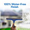 KLAP Glass Wiper All-Purpose Cleaning Solution | Sharp Virgin Silicon Edge | Unbreakable Moulded Handle|Multipurpose Glass Wiper for Kitchen Platform & Windows | (1) (Glass Wiper, PACK OF 2)