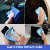 Klap Microfiber Basic Cleaning Cloth | Highly Absorbent Lint and Streak Free, Fast Drying | Soft & Scratch Free | Multipurpose Wash Cloth for Kitchen Complete Cleaning (Pack of 1, Blue)