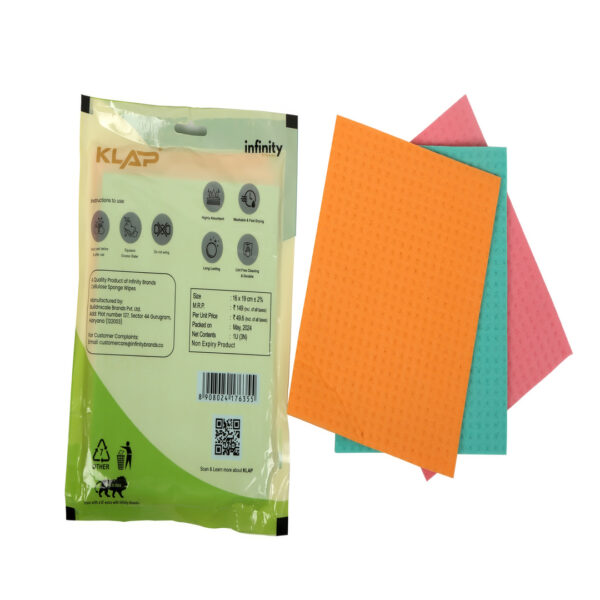 Cellulose Sponge Wipe - Pack of 3